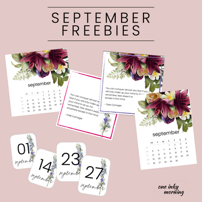 September 2022 Printable Freebies