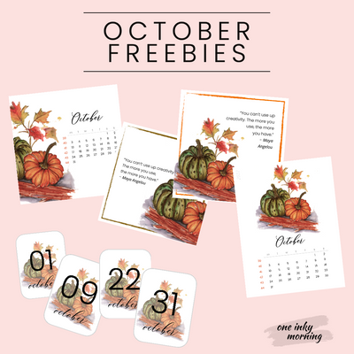 October 2022 Printable Freebies