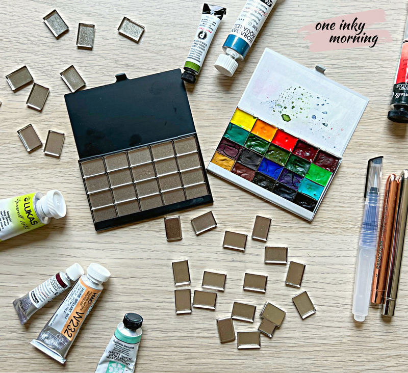 Tiny DIY Watercolor Palettes